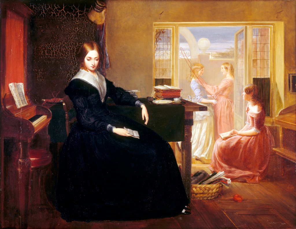 Detail of The Governess by Richard Redgrave