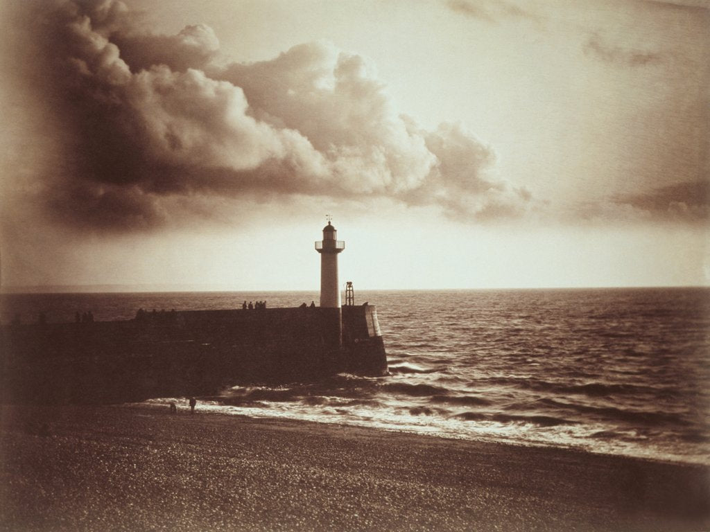 Detail of Lighthouse and Jetty by Gustave Le Gray