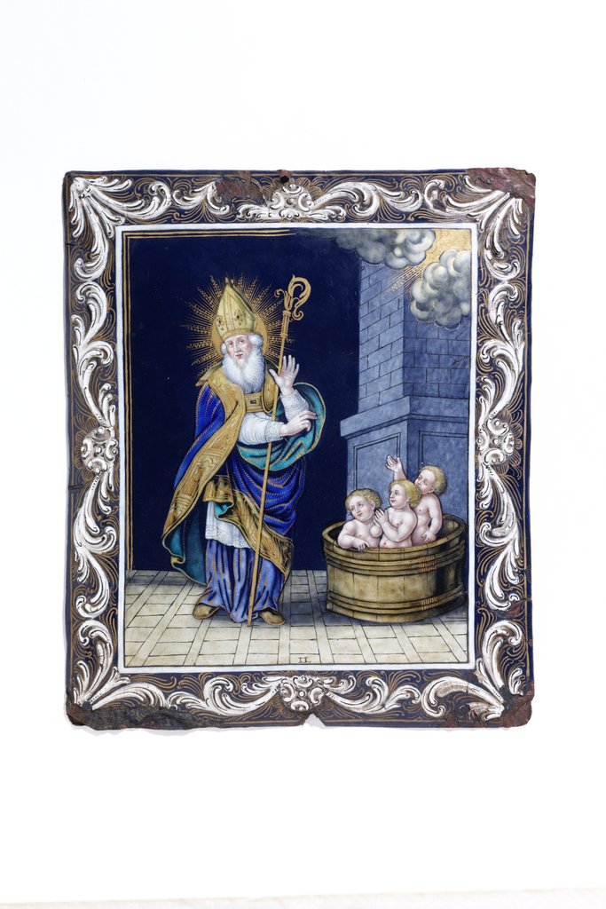 Detail of Religious Plaque. Limoges, France, date unknown by Unknown