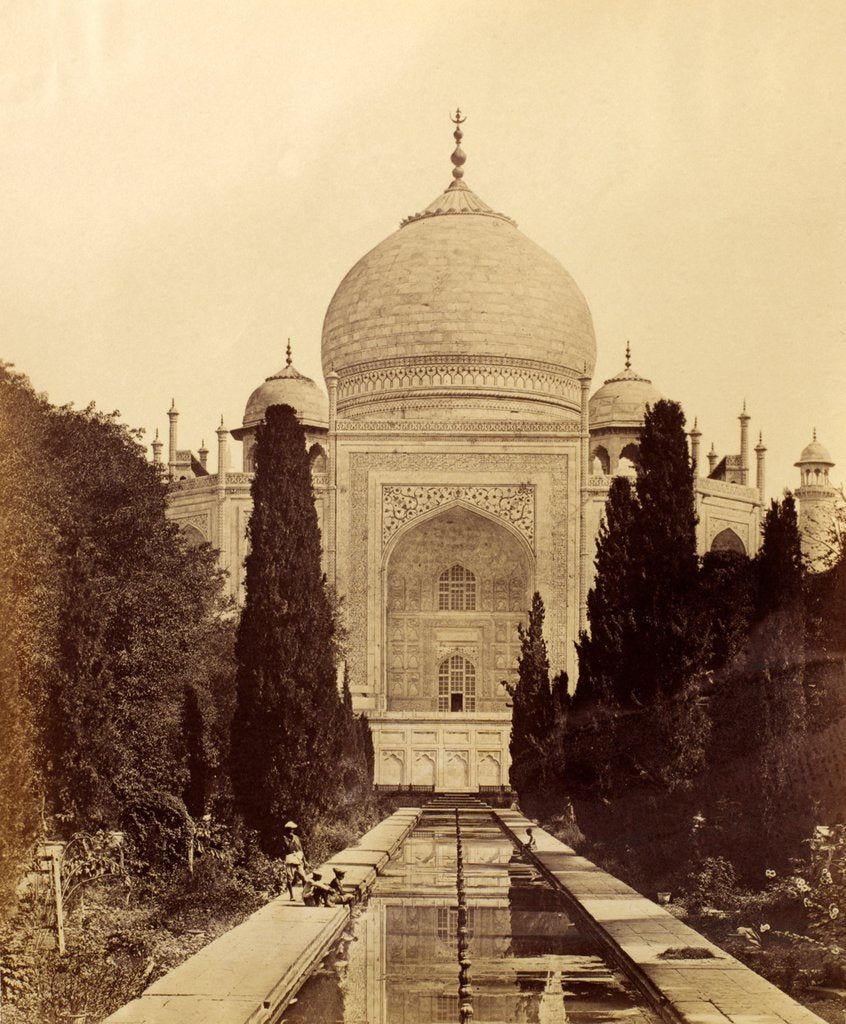Detail of The Taj Mahal by Felice Beato
