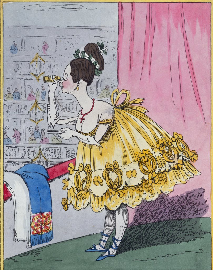 Detail of May I die if there isn`t Sir George, the charming man by George Cruikshank