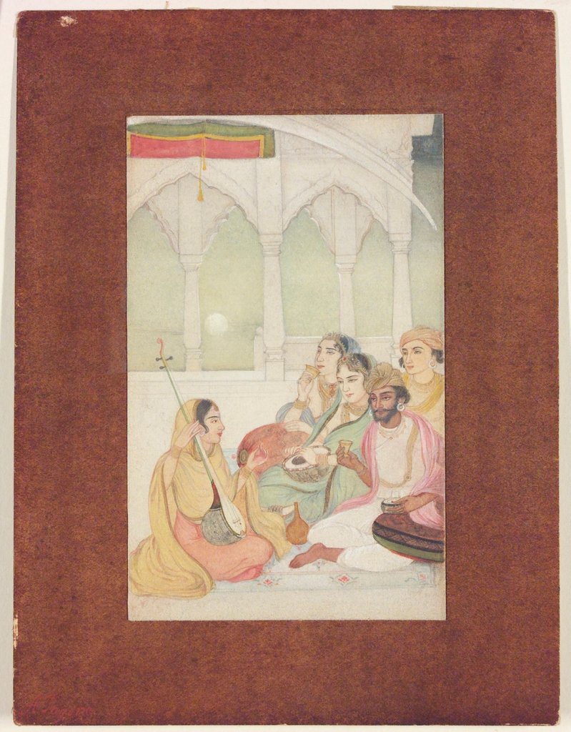 Detail of Music Party by Abanindranath Tagore