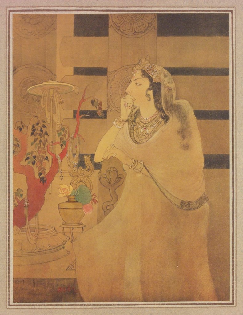 Detail of Asoka's Queen by Abanindranath Tagore
