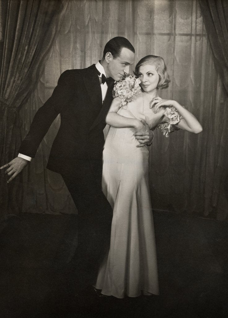Detail of Fred Astaire and Claire Luce in Cole Porter's The Gay Divorce at the Shubert Theatre by Houston Rogers