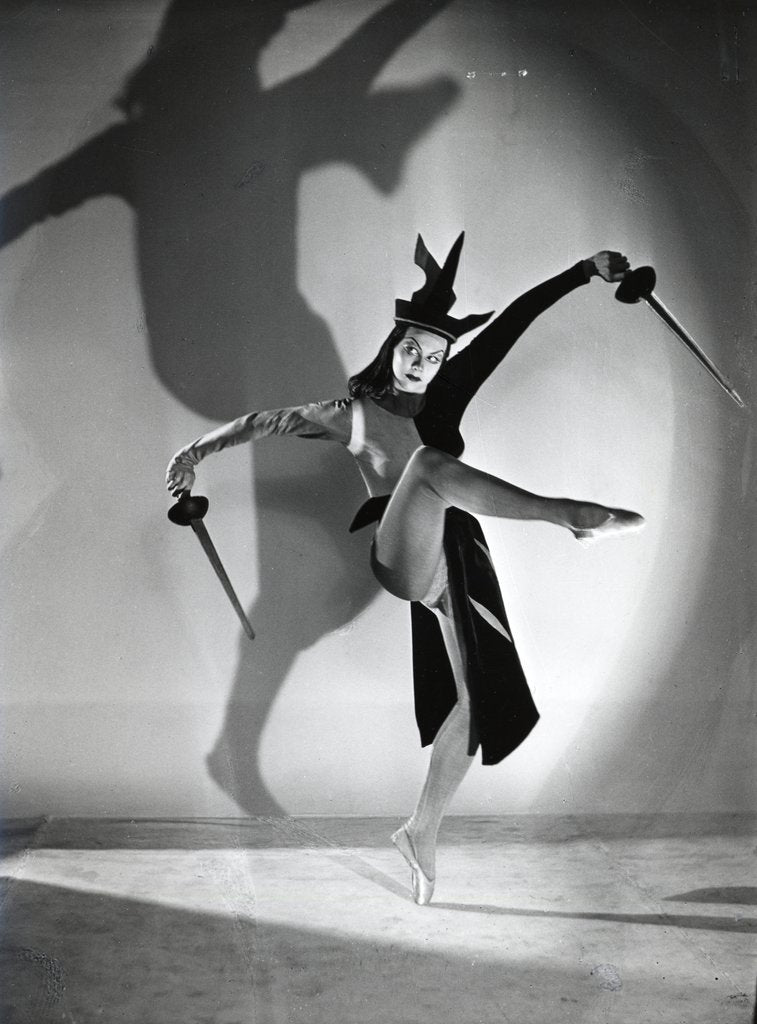 Detail of Beryl Grey as the Black Queen by Gordon Anthony