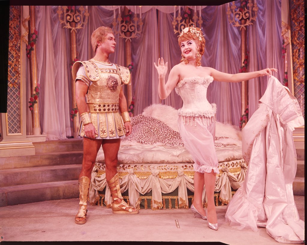 Detail of Joyce Blackman and Kevin Miller in Jacques Offenbach's La Belle HÚlène at the Sadler's Wells Opera Company by Houston Rogers