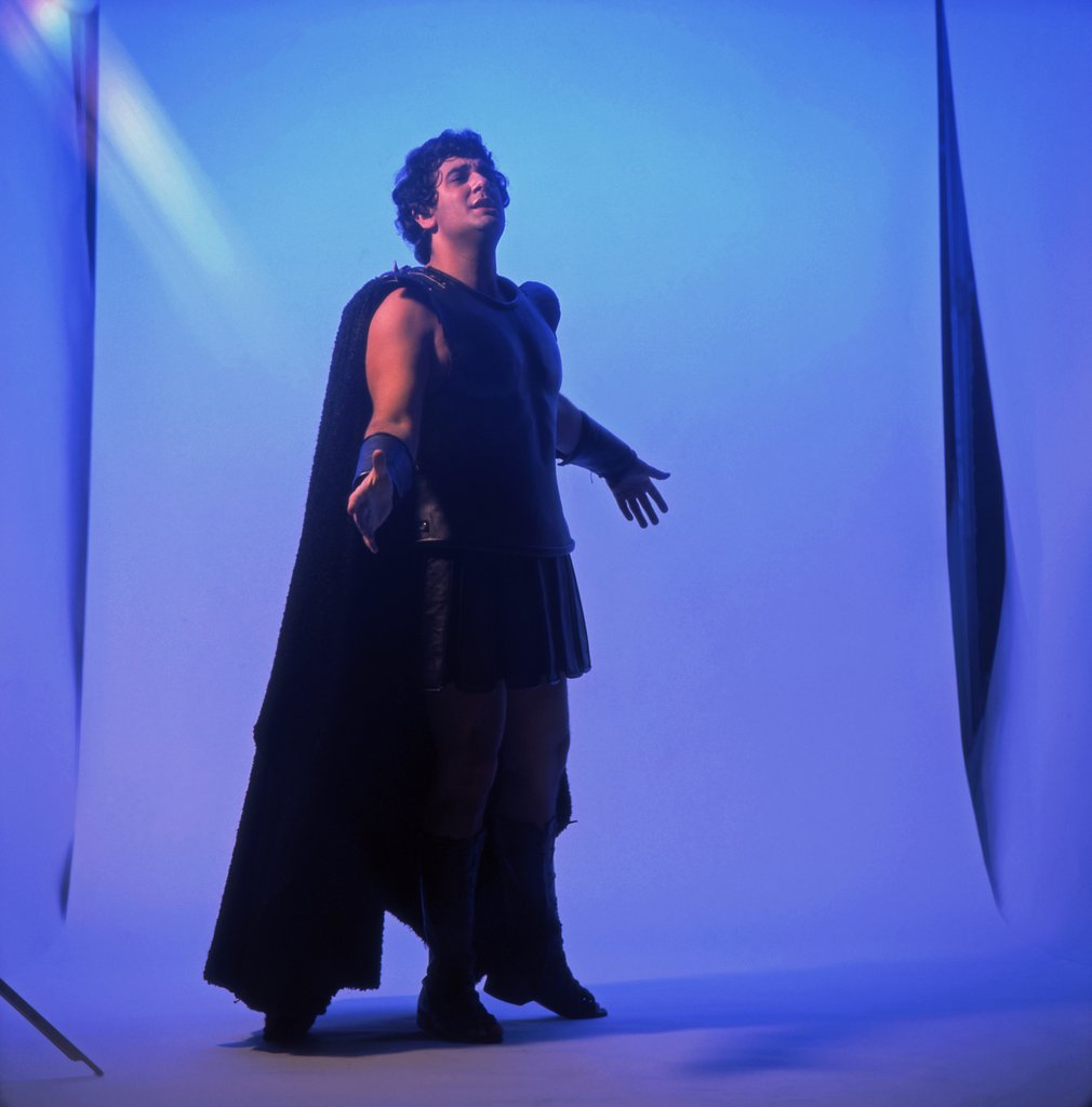 Detail of Placido Domingo in Aida by Anthony Crickmay