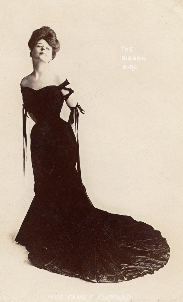 Detail of Camille Clifford as a Gibson Girl by Anonymous
