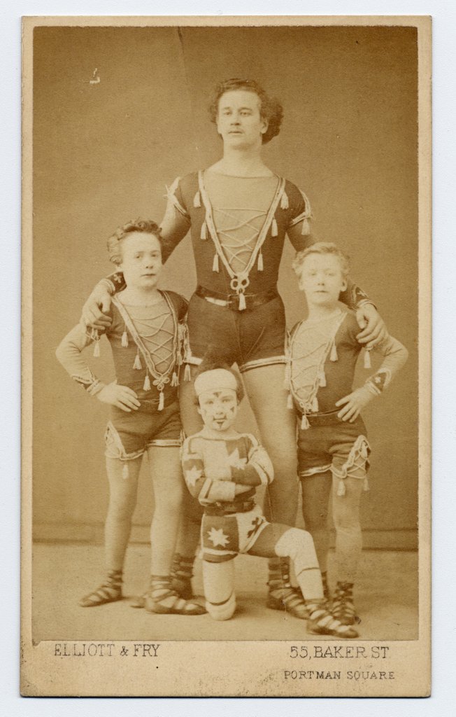 Detail of Family of Acrobats by Elliott and Fry