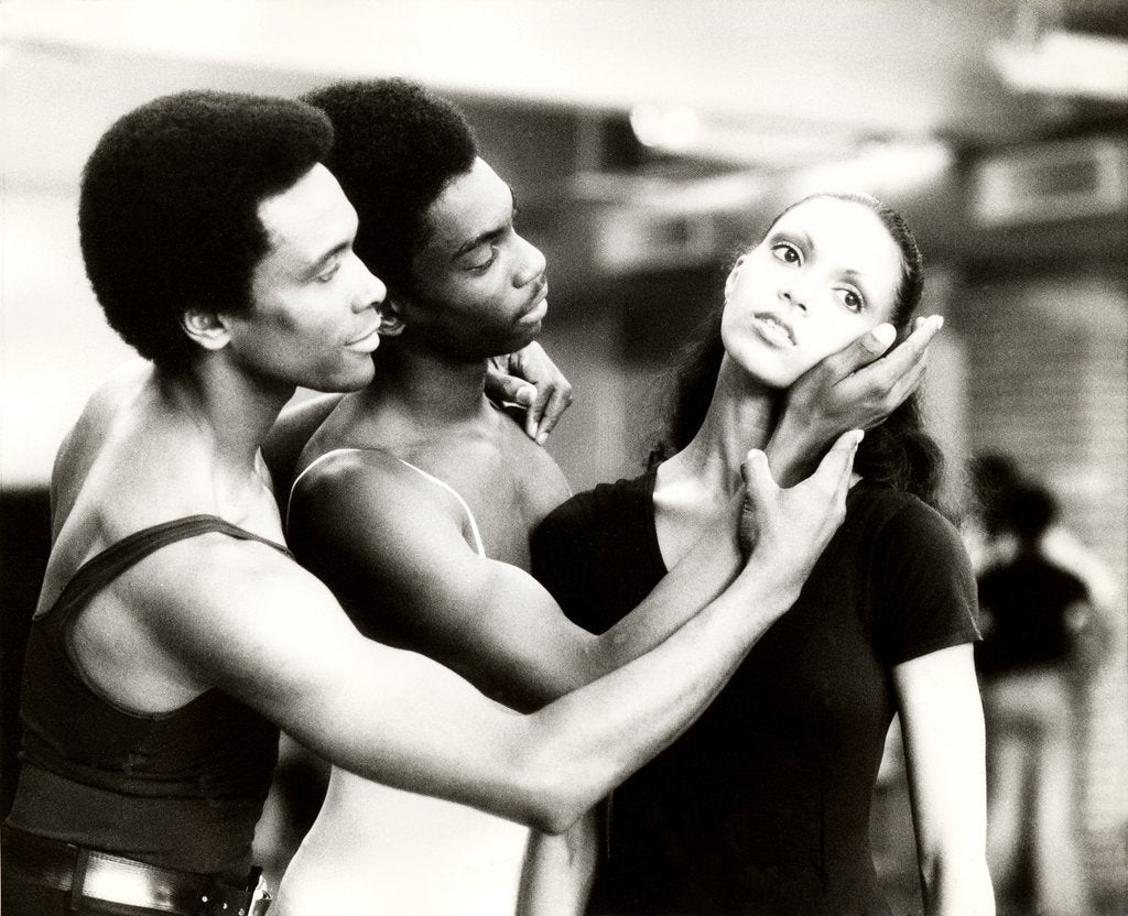 Detail of Arthur Mitchell teaching classical ballet by Anthony Crickmay