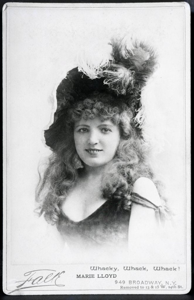 Detail of Marie Lloyd in Whacky by Whack! England