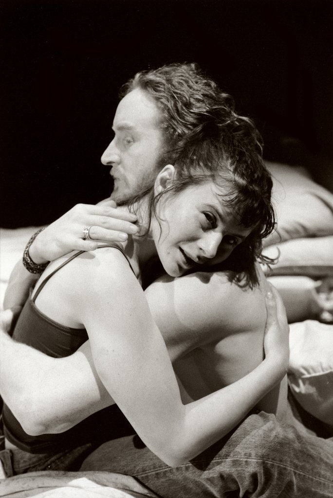 Detail of Tony Curran and Monica Dolan in Rebecca GilmanÆs The Glory of Living at Royal Court Theatre by Graham Brandon