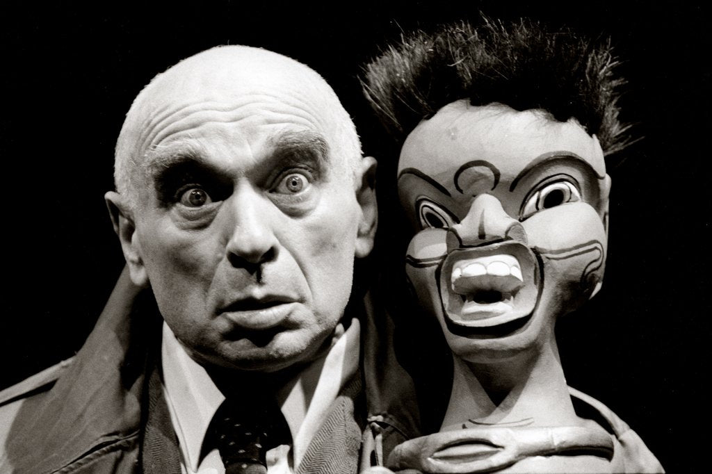Detail of Ken Campbell at Royal National Theatre by Graham Brandon