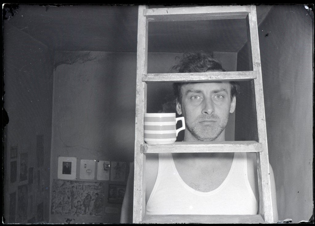 Detail of Spike Milligan by Harry Hammond