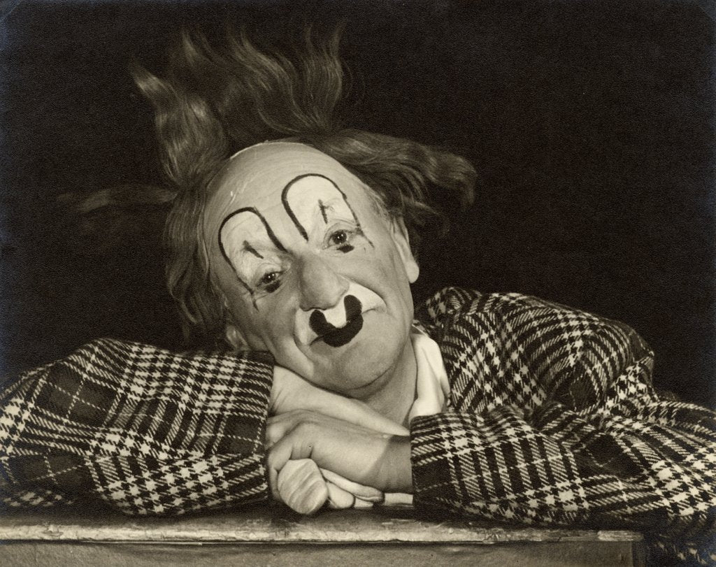 Detail of Coco the Clown by Baron Nicholas de Racozcy