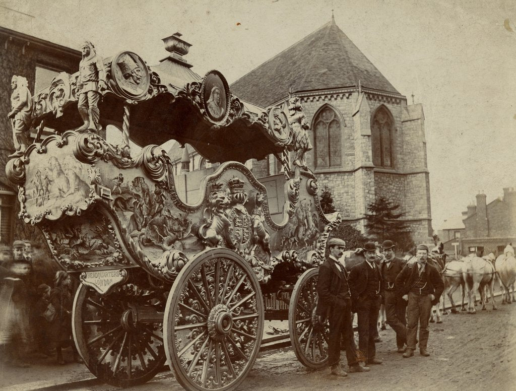 Detail of Sanger's Circus Carriage by A.M. Bliss & Company