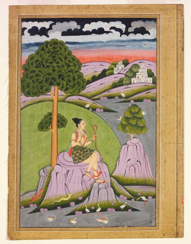 Detail of Asavari Ragini. Hyderbad, India, late 18th century by Unknown