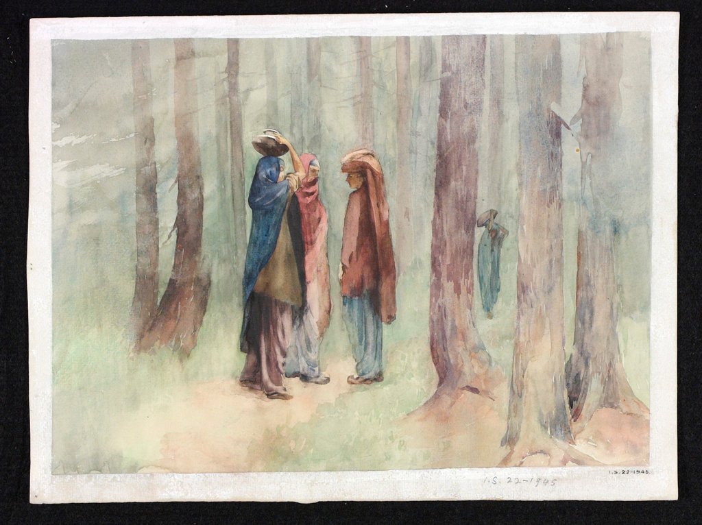 Detail of Gujar Women in the Pir Panjal Forest by Pirie