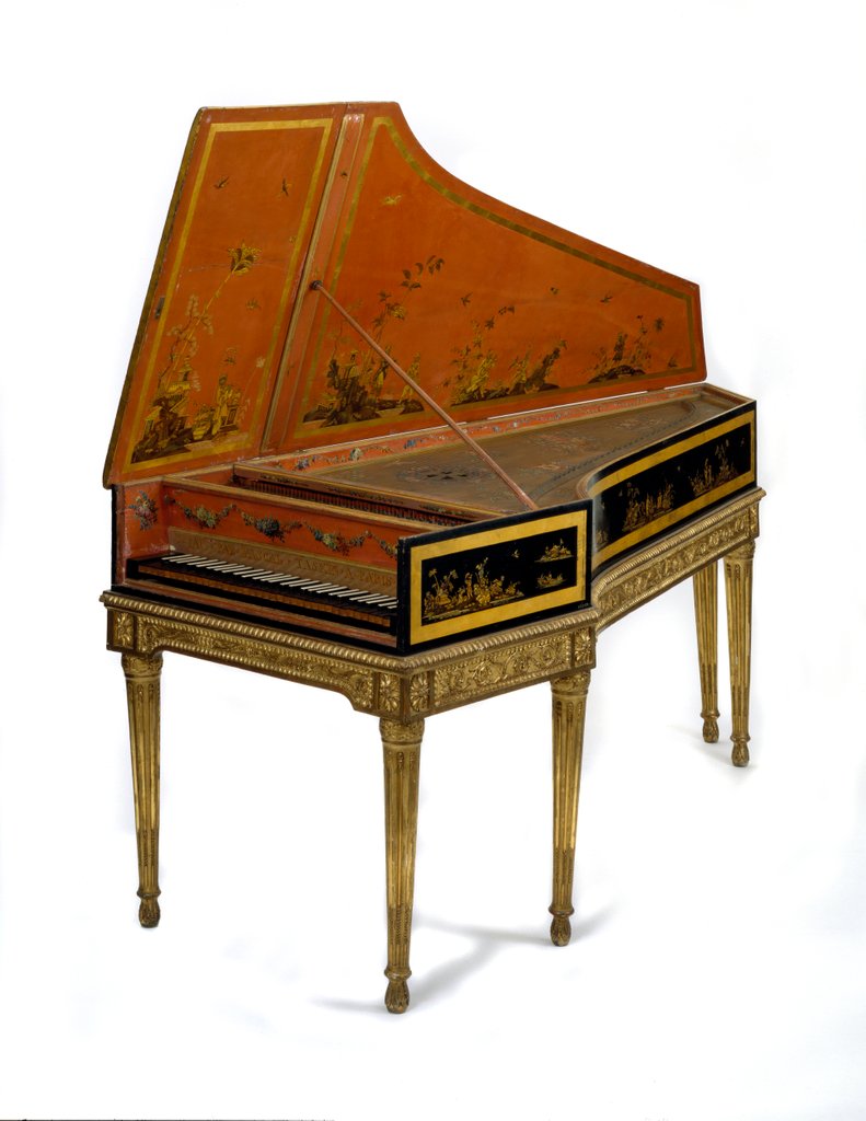 Detail of Harpsichord and stand by Pascal-Joseph Taskin(I)