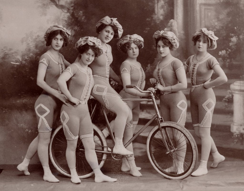 Detail of Kaufmann's Trick Cyclists by Anonymous
