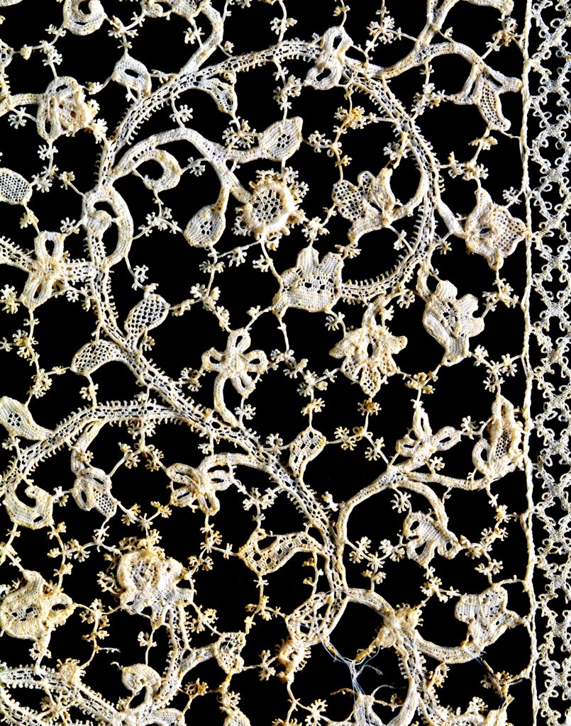 Detail of Lace Border. Venice, Italy, late 17th century by Unknown