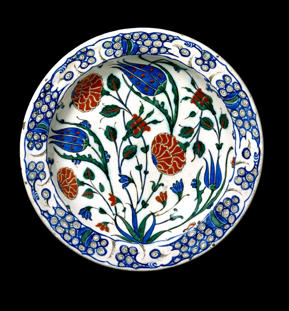 Detail of Dish. Turkey, late 16th century by Unknown