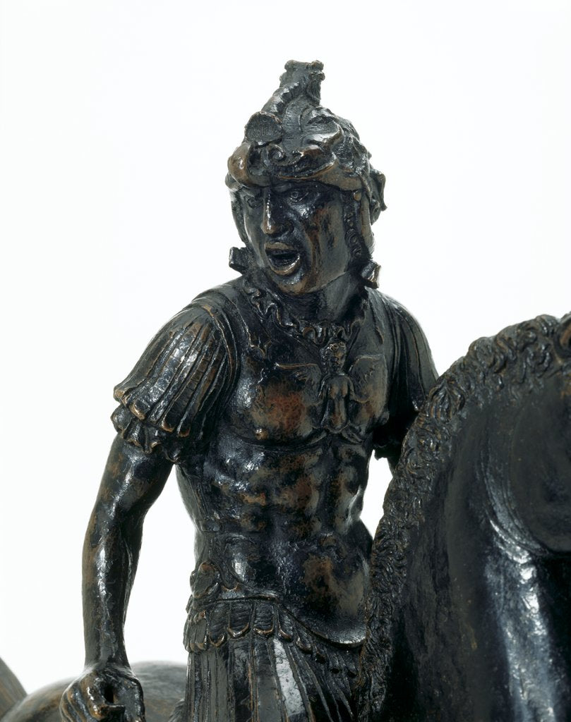 Detail of The Shouting Horseman by Andrea Riccio