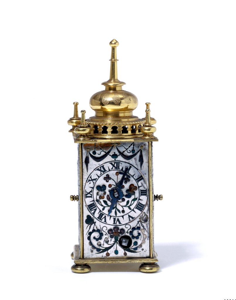 Detail of Miniature clock. Augsburg, Germany, early 18th century by Unknown
