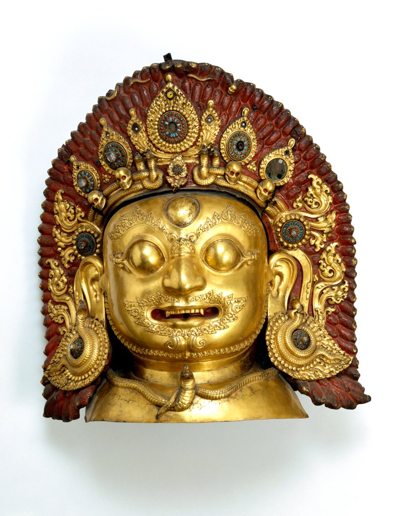 Detail of Mask of Bhairava. Tibet, late 16th century by Unknown