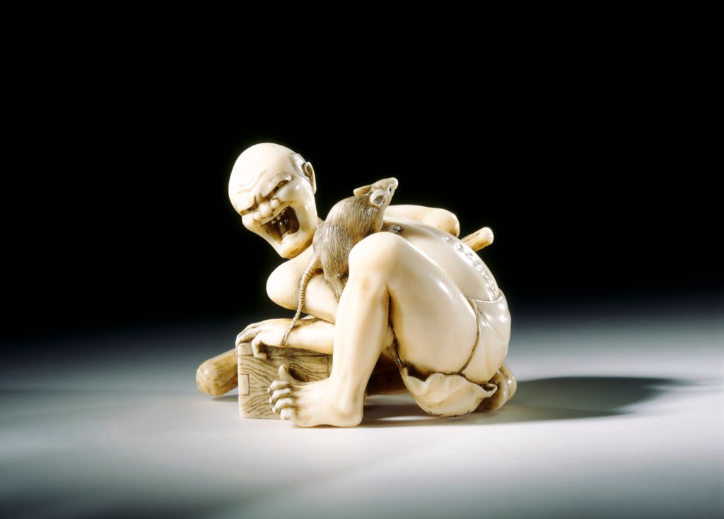 Detail of Netsuke by Seikei Masanari