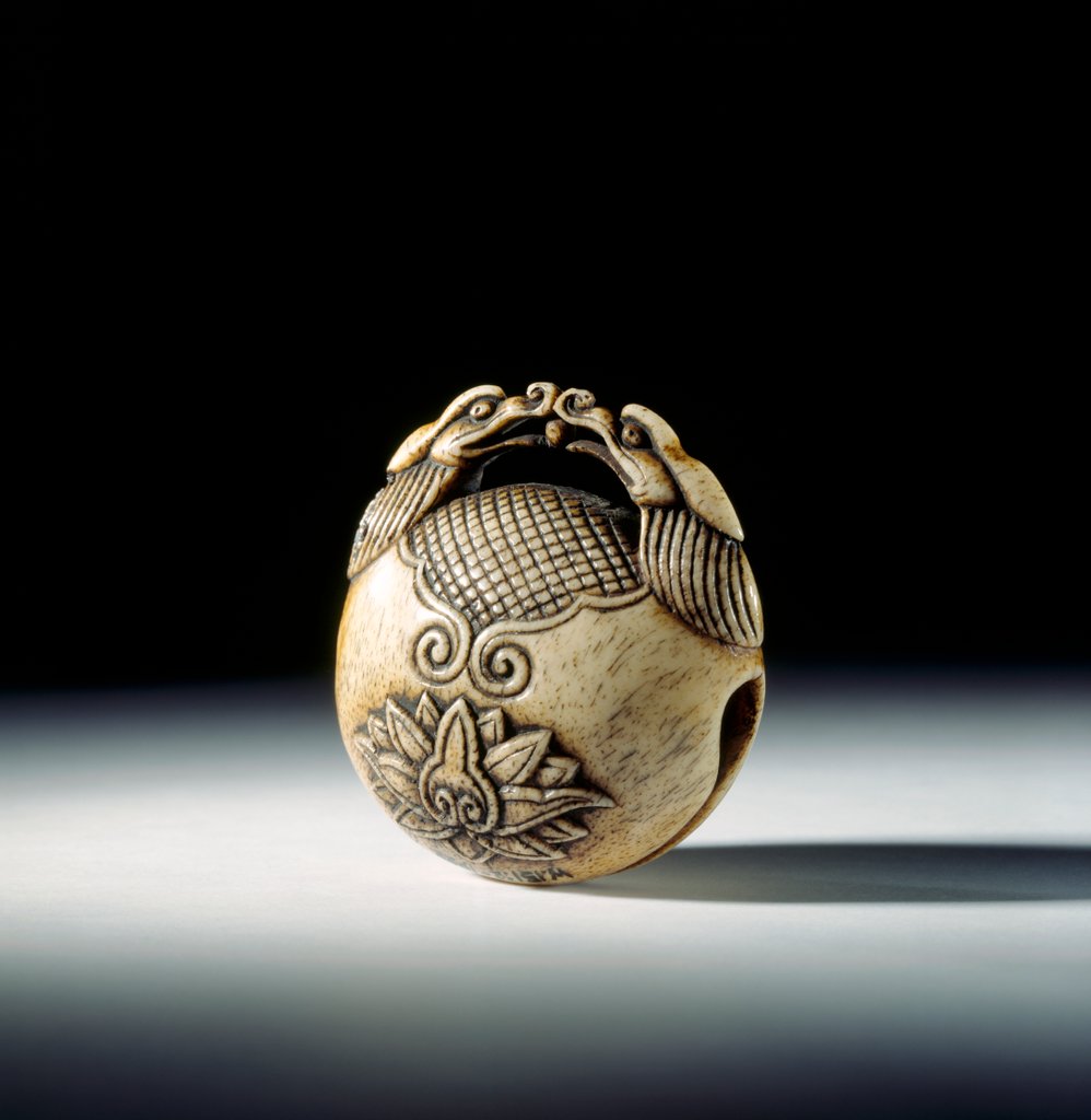 Detail of Netsuke bell by Unknown