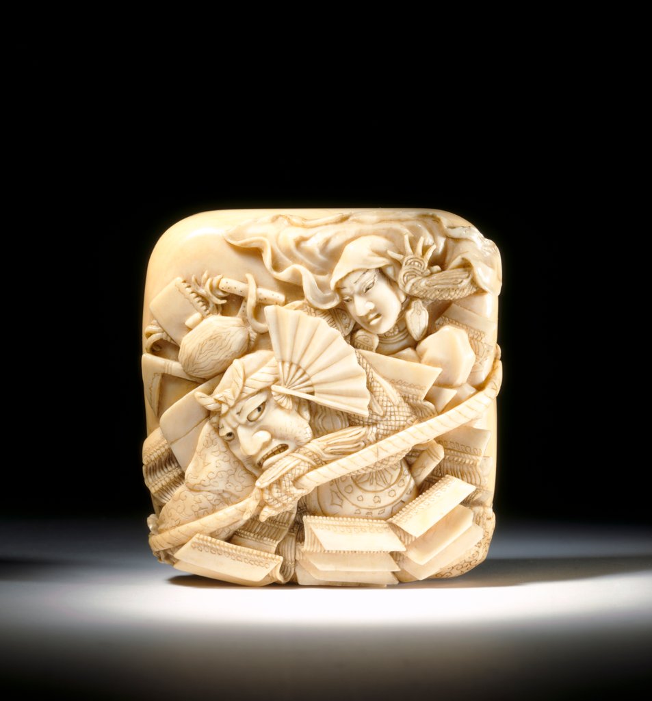 Detail of Netsuke by Kohosai
