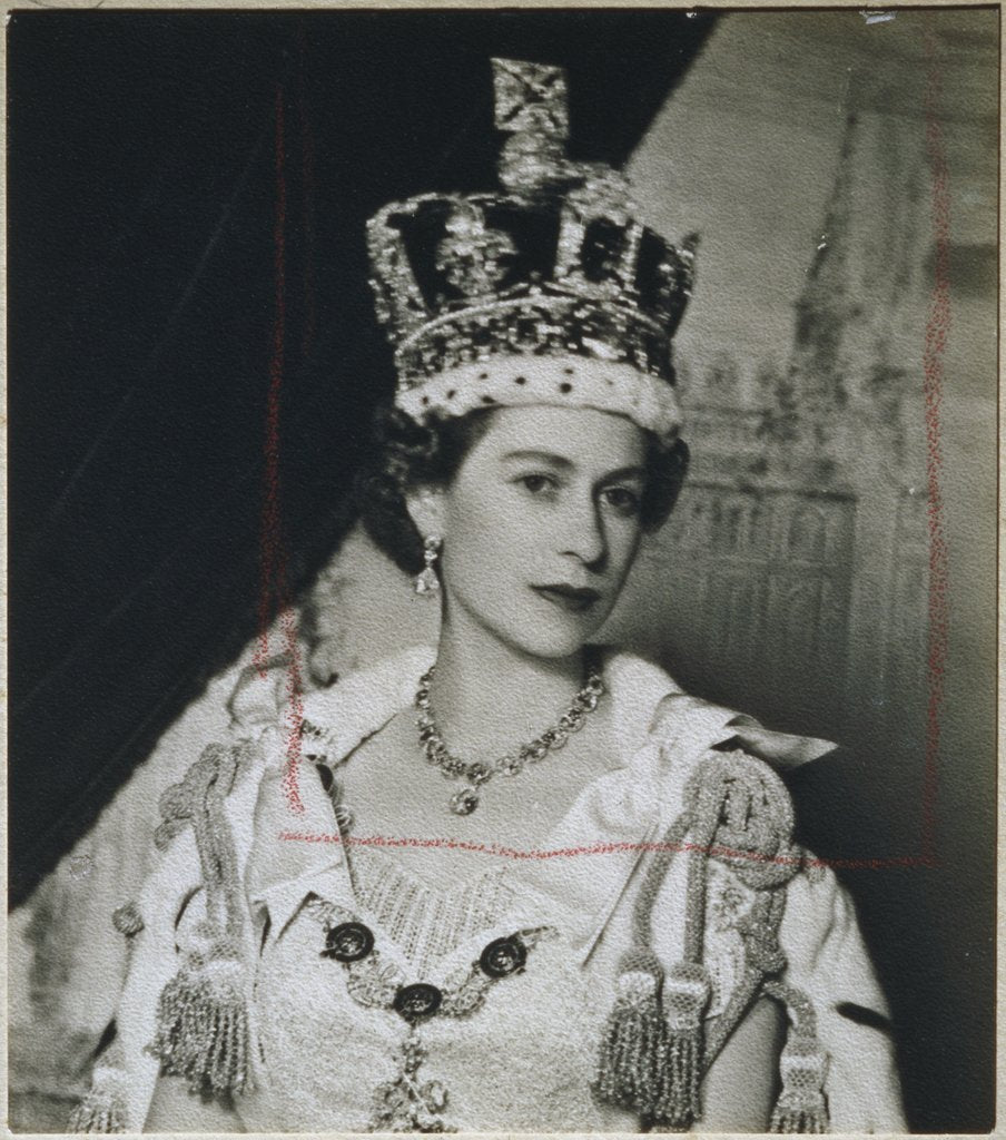Queen Elizabeth II in Coronation robes by Cecil Beaton