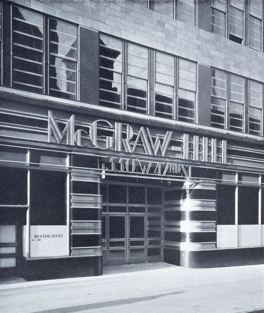 Detail of The Main Entrance of McGraw Hill Building by Anonymous