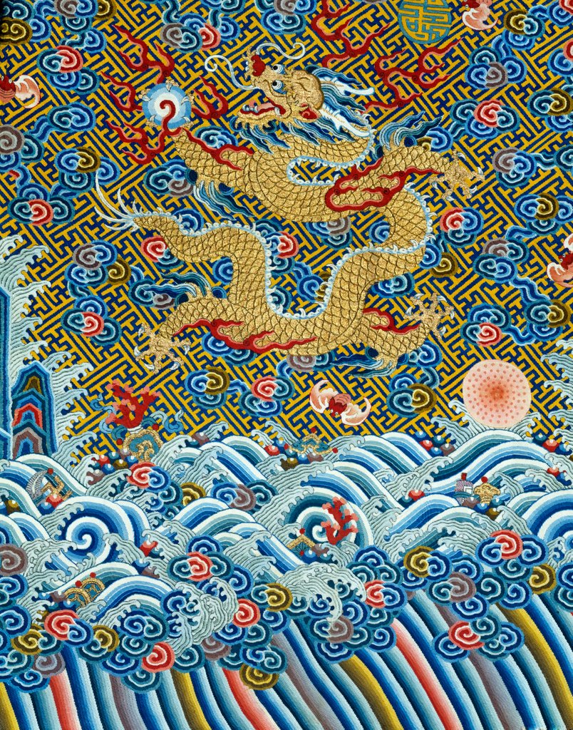 Detail of Robe, detail. China, 19th century by Unknown