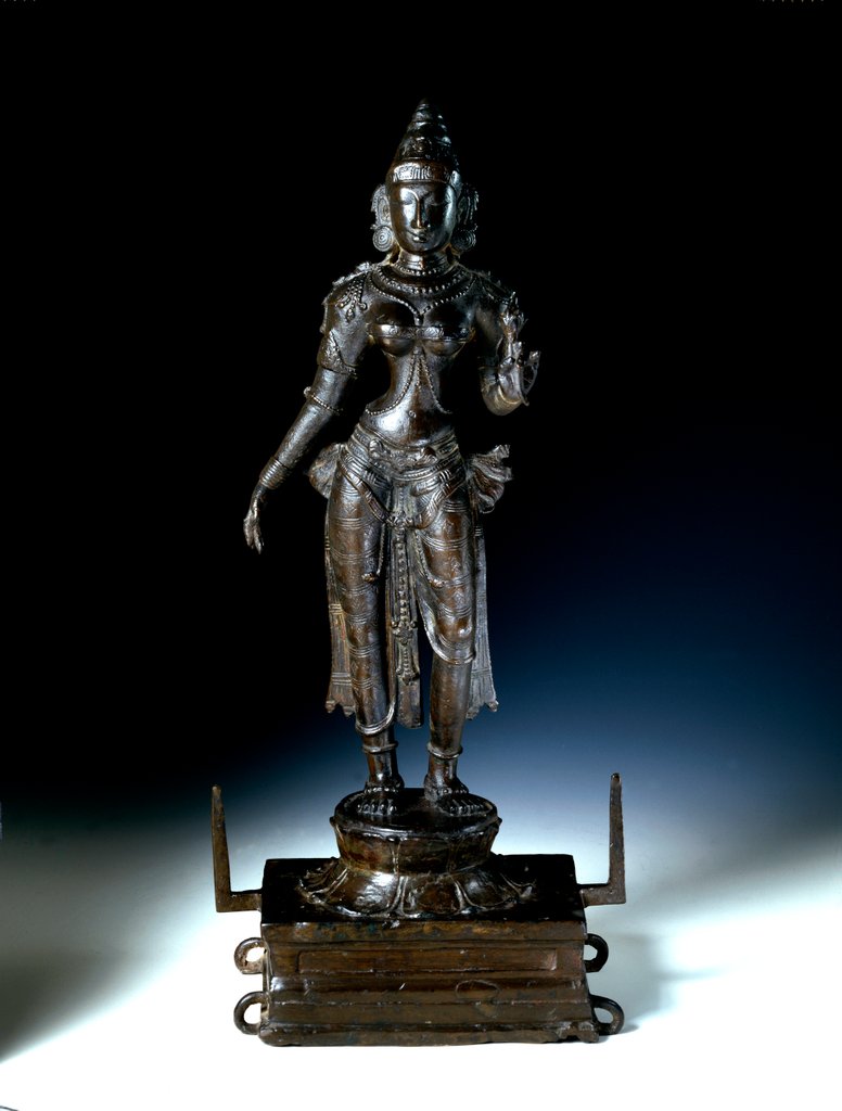 Detail of Figure of Devi. Coimbatore, India, 11th century by Unknown