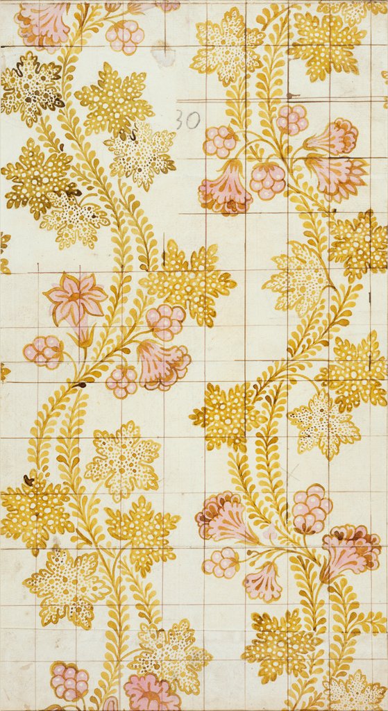 Detail of Design for a woven silk by James Leman