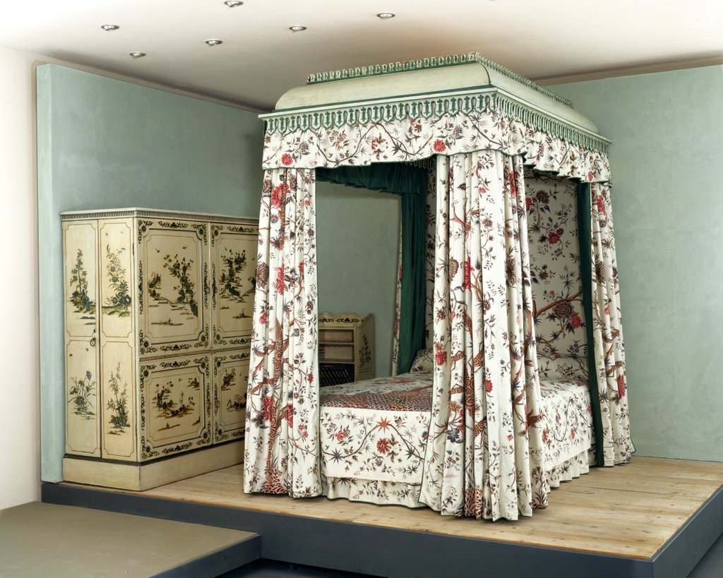 Detail of The Garrick bed by Thomas Chippendale(Senior)