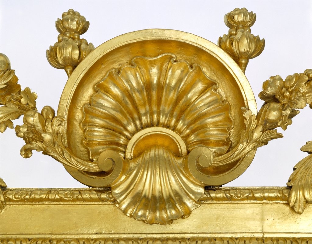 Detail of Side table, detail of shell by Henry Flitcroft