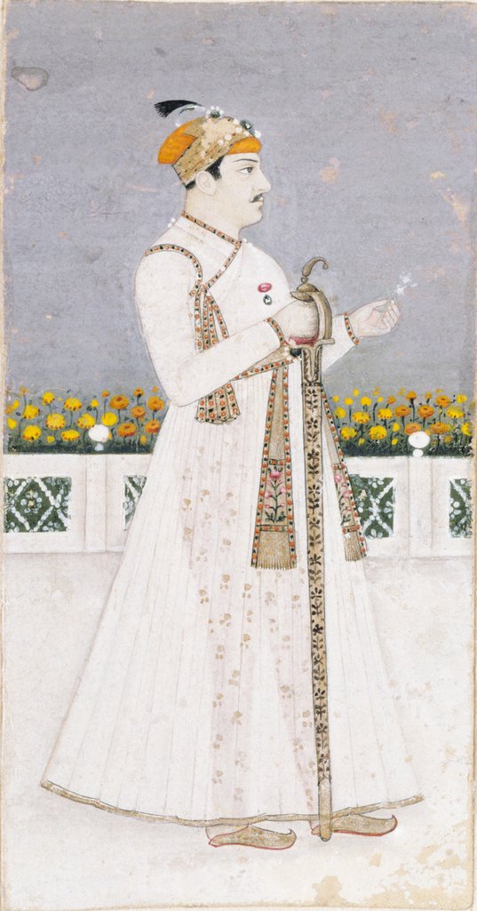 Detail of A nawab by Unknown
