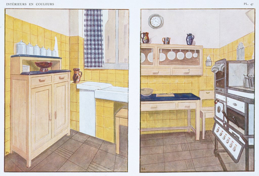 Detail of Détails d'une Cuisine from Intérieurs en couleurs by Madeleine Sougez