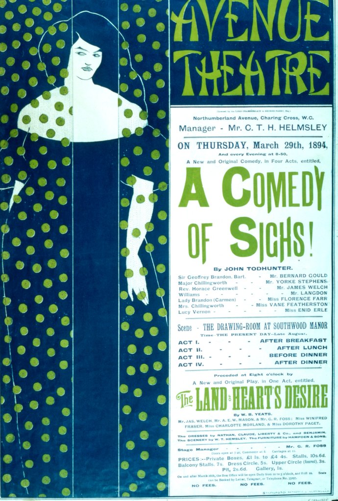 Detail of A comedy of sighs by Aubrey Vincent Beardsley