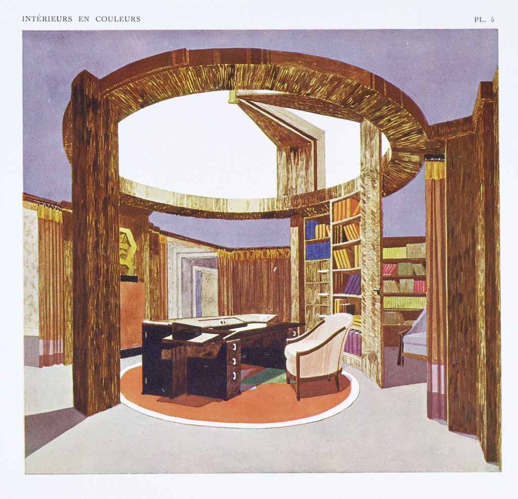 Detail of Hall from Intérieurs en couleurs by Madame B-J Klotz