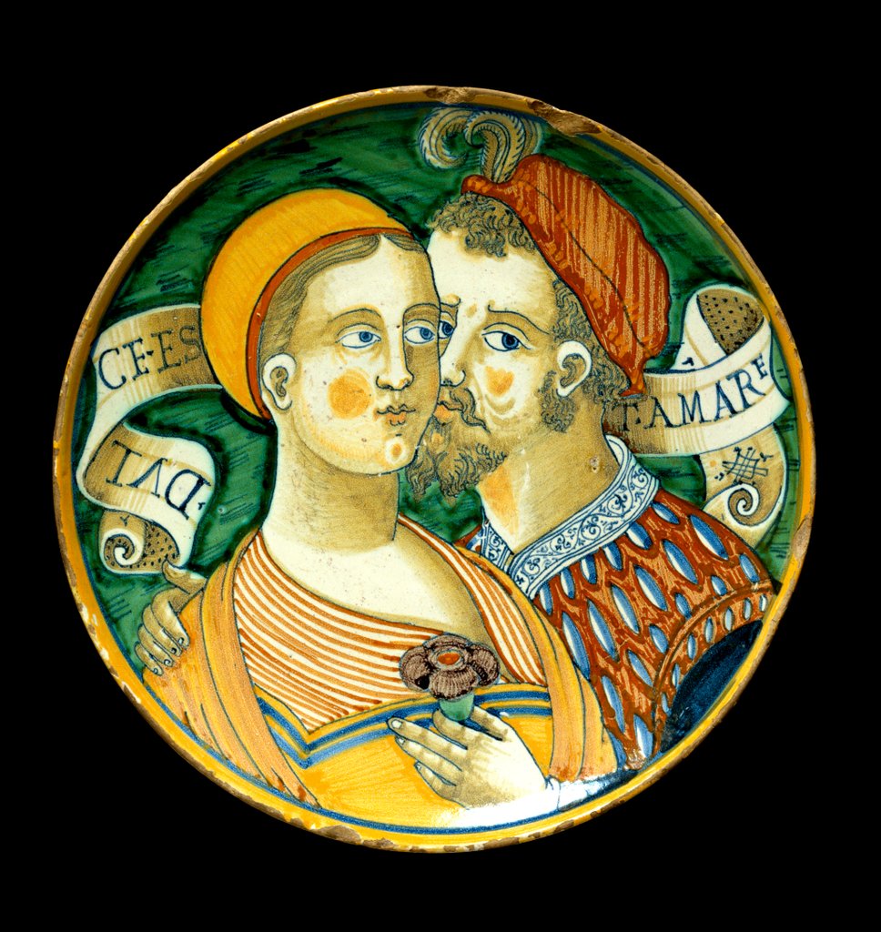 Detail of Dish. Deruta, Italy, mid-16th century by Giacomo Mancini