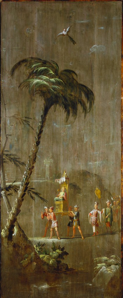 Detail of Decorative Chinoiserie Panel by Robert Robinson