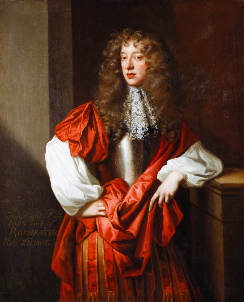 Detail of John Wilmot by Peter Lely