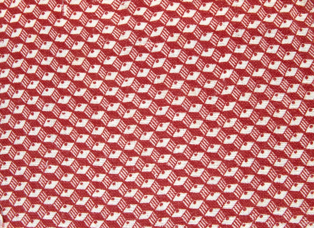 Detail of Textile sample with geometric pattern by Unknown