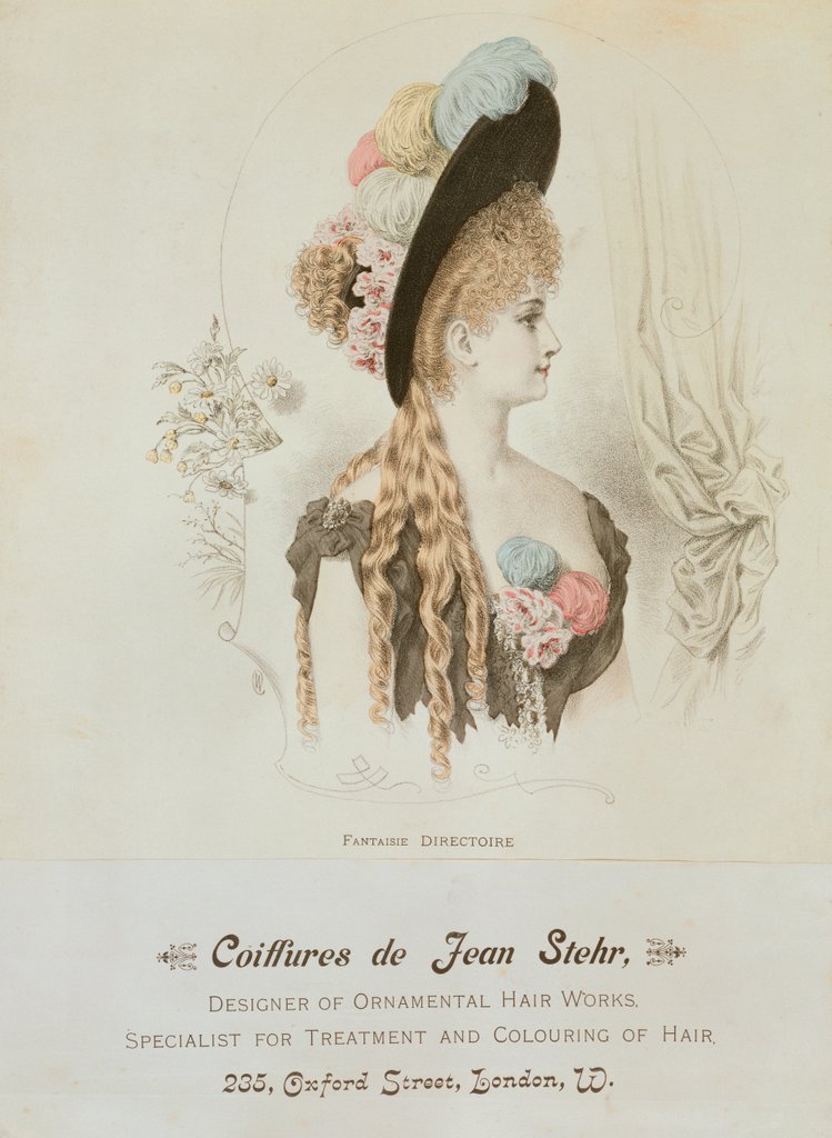 Detail of Model Wearing a Hat. France, 19th century by Anonymous