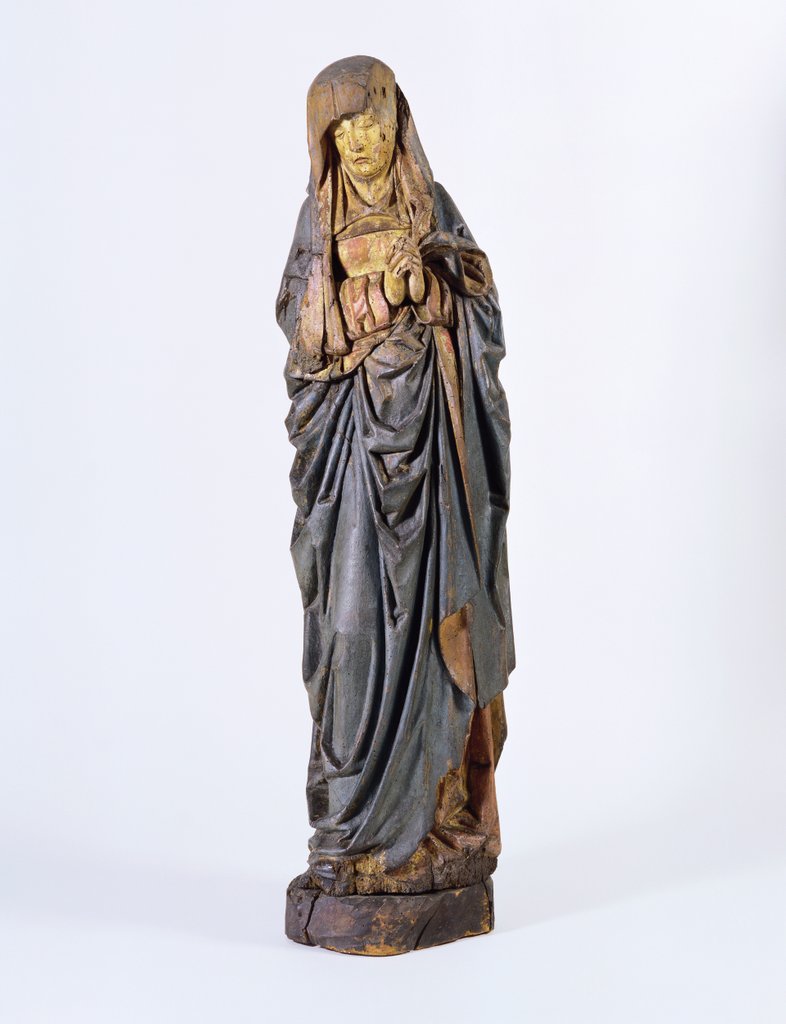 Detail of Statuette of the Virgin. Tournai, Flemish, Belgium, 15th century by Unknown