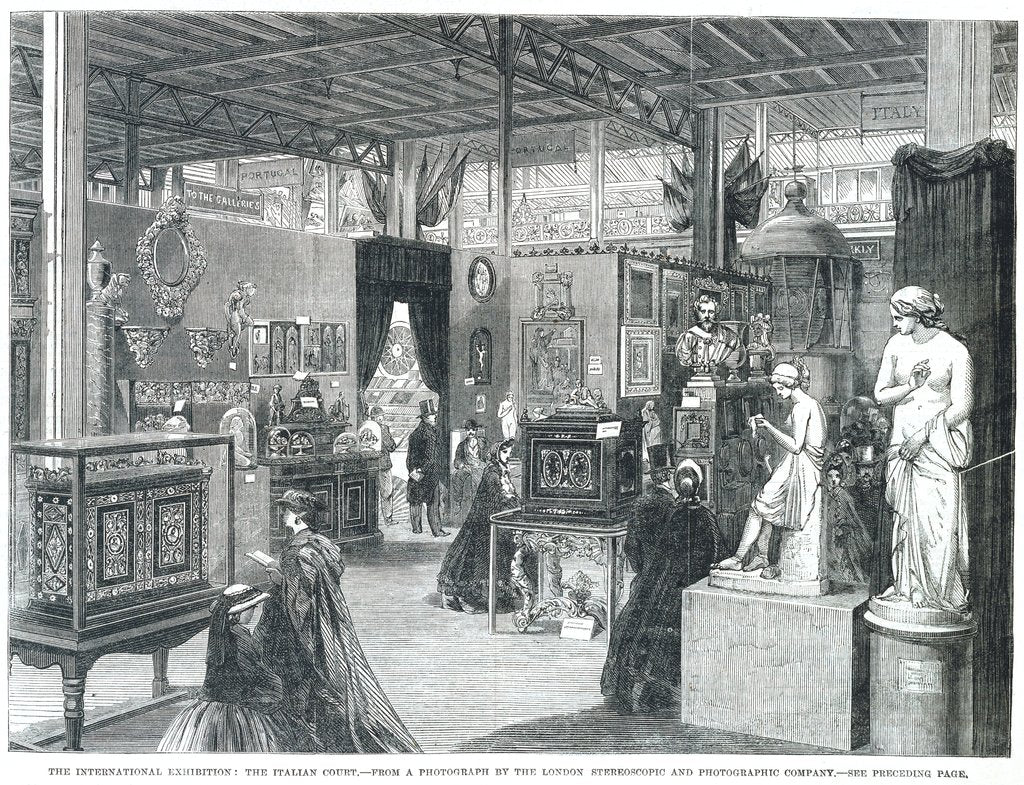 Detail of The Italian Court. England, 1862 by Anonymous